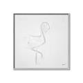 Picture of Snow White Baby Flamingo _GroupedProduct_Square_Canvas_Framed_