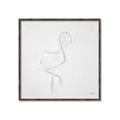 Picture of Snow White Baby Flamingo _GroupedProduct_Square_Canvas_Framed_