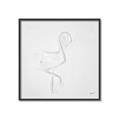 Picture of Snow White Baby Flamingo _GroupedProduct_Square_Canvas_Framed_