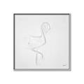 Picture of Snow White Baby Flamingo _GroupedProduct_Square_Canvas_Framed_