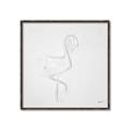 Picture of Snow White Baby Flamingo _GroupedProduct_Square_Canvas_Framed_
