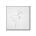 Picture of Snow White Baby Flamingo _GroupedProduct_Square_Canvas_Framed_