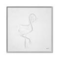Picture of Snow White Baby Flamingo _GroupedProduct_Square_Canvas_Framed_