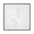 Picture of Snow White Baby Flamingo _GroupedProduct_Square_Canvas_Framed_