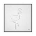 Picture of Snow White Baby Flamingo _GroupedProduct_Square_Canvas_Framed_