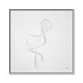 Picture of Snow White Baby Flamingo _GroupedProduct_Square_Canvas_Framed_