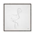 Picture of Snow White Baby Flamingo _GroupedProduct_Square_Canvas_Framed_