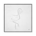 Picture of Snow White Baby Flamingo _GroupedProduct_Square_Canvas_Framed_