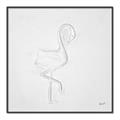 Picture of Snow White Baby Flamingo _GroupedProduct_Square_Canvas_Framed_