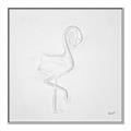 Picture of Snow White Baby Flamingo _GroupedProduct_Square_Canvas_Framed_
