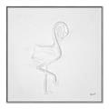 Picture of Snow White Baby Flamingo _GroupedProduct_Square_Canvas_Framed_