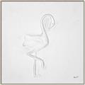 Picture of Snow White Baby Flamingo _GroupedProduct_Square_Canvas_Framed_
