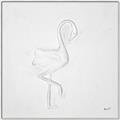 Picture of Snow White Baby Flamingo _GroupedProduct_Square_Canvas_Framed_
