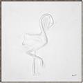Picture of Snow White Baby Flamingo _GroupedProduct_Square_Canvas_Framed_
