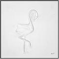 Picture of Snow White Baby Flamingo _GroupedProduct_Square_Canvas_Framed_