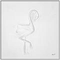 Picture of Snow White Baby Flamingo _GroupedProduct_Square_Canvas_Framed_