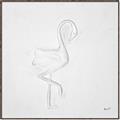 Picture of Snow White Baby Flamingo _GroupedProduct_Square_Canvas_Framed_