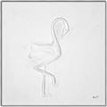 Picture of Snow White Baby Flamingo _GroupedProduct_Square_Canvas_Framed_