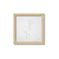 Picture of Snow White Baby Flamingo _GroupedProduct_Square_Framed_Matted_