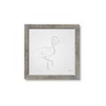 Picture of Snow White Baby Flamingo _GroupedProduct_Square_Framed_Matted_