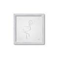 Picture of Snow White Baby Flamingo _GroupedProduct_Square_Framed_Matted_