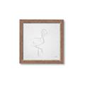 Picture of Snow White Baby Flamingo _GroupedProduct_Square_Framed_Matted_