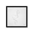 Picture of Snow White Baby Flamingo _GroupedProduct_Square_Framed_Matted_