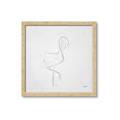 Picture of Snow White Baby Flamingo _GroupedProduct_Square_Framed_Matted_