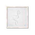 Picture of Snow White Baby Flamingo _GroupedProduct_Square_Framed_Matted_