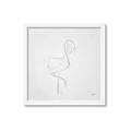 Picture of Snow White Baby Flamingo _GroupedProduct_Square_Framed_Matted_
