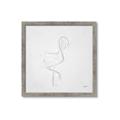 Picture of Snow White Baby Flamingo _GroupedProduct_Square_Framed_Matted_