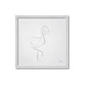 Picture of Snow White Baby Flamingo _GroupedProduct_Square_Framed_Matted_