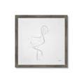Picture of Snow White Baby Flamingo _GroupedProduct_Square_Framed_Matted_