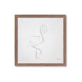 Picture of Snow White Baby Flamingo _GroupedProduct_Square_Framed_Matted_