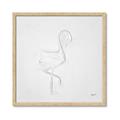 Picture of Snow White Baby Flamingo _GroupedProduct_Square_Framed_Matted_