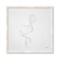 Picture of Snow White Baby Flamingo _GroupedProduct_Square_Framed_Matted_