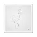 Picture of Snow White Baby Flamingo _GroupedProduct_Square_Framed_Matted_