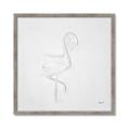 Picture of Snow White Baby Flamingo _GroupedProduct_Square_Framed_Matted_