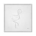 Picture of Snow White Baby Flamingo _GroupedProduct_Square_Framed_Matted_