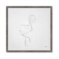 Picture of Snow White Baby Flamingo _GroupedProduct_Square_Framed_Matted_
