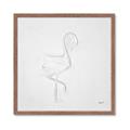 Picture of Snow White Baby Flamingo _GroupedProduct_Square_Framed_Matted_