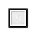 Picture of Snow White Baby Flamingo _GroupedProduct_Square_Framed_Matted_