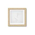 Picture of Snow White Baby Flamingo _GroupedProduct_Square_Framed_Matted_
