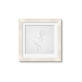 Picture of Snow White Baby Flamingo _GroupedProduct_Square_Framed_Matted_