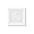 Picture of Snow White Baby Flamingo _GroupedProduct_Square_Framed_Matted_