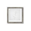 Picture of Snow White Baby Flamingo _GroupedProduct_Square_Framed_Matted_