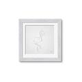 Picture of Snow White Baby Flamingo _GroupedProduct_Square_Framed_Matted_