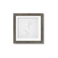 Picture of Snow White Baby Flamingo _GroupedProduct_Square_Framed_Matted_