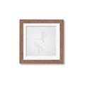 Picture of Snow White Baby Flamingo _GroupedProduct_Square_Framed_Matted_
