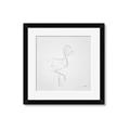 Picture of Snow White Baby Flamingo _GroupedProduct_Square_Framed_Matted_